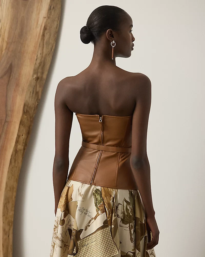Chelsey Lambskin Bustier
