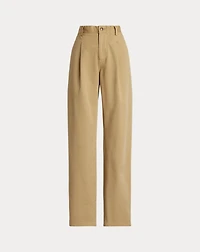 Fallon Pleated Cotton Chino Pant