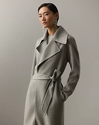 Kacey Mélange Cashmere Wrap Coat