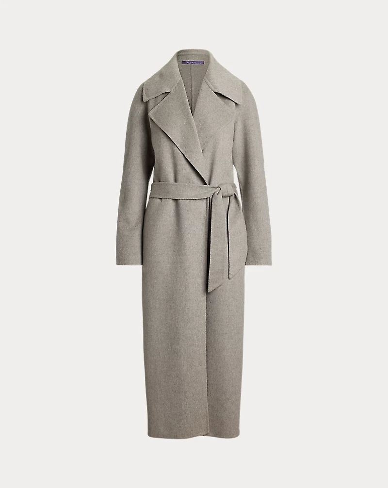Kacey Mélange Cashmere Wrap Coat