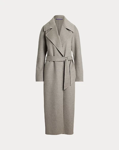 Kacey Mélange Cashmere Wrap Coat