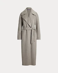 Kacey Mélange Cashmere Wrap Coat
