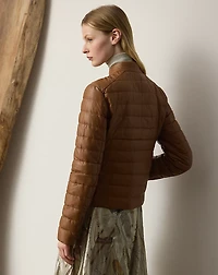 Roslin Quilted Lambskin Down Coat