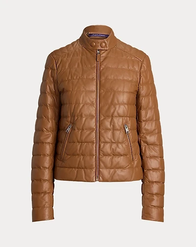 Roslin Quilted Lambskin Down Coat