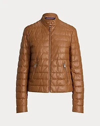 Roslin Quilted Lambskin Down Coat