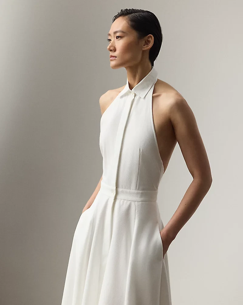 Eldred Cotton Piqué Day Dress