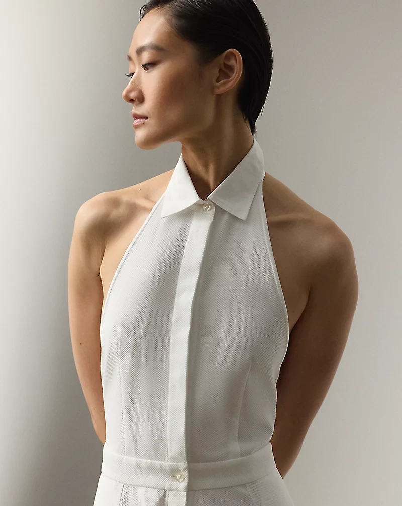 Eldred Cotton Piqué Day Dress