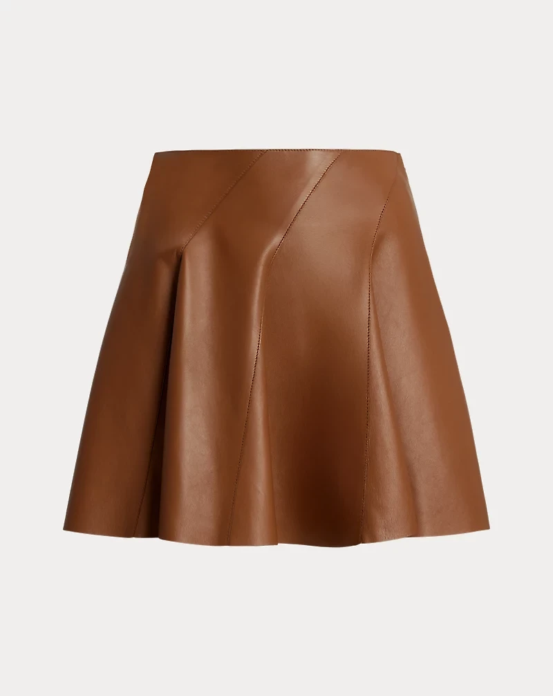 Clarisa Lambskin Mini Skirt