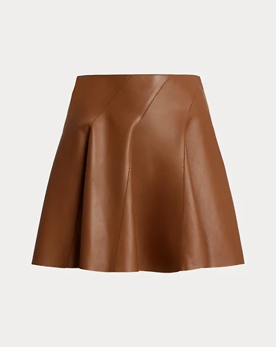 Clarisa Lambskin Mini Skirt