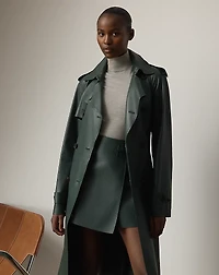 Niles Lambskin Trench Coat