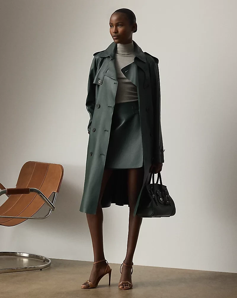 Niles Lambskin Trench Coat