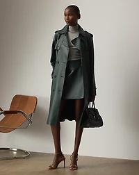 Niles Lambskin Trench Coat