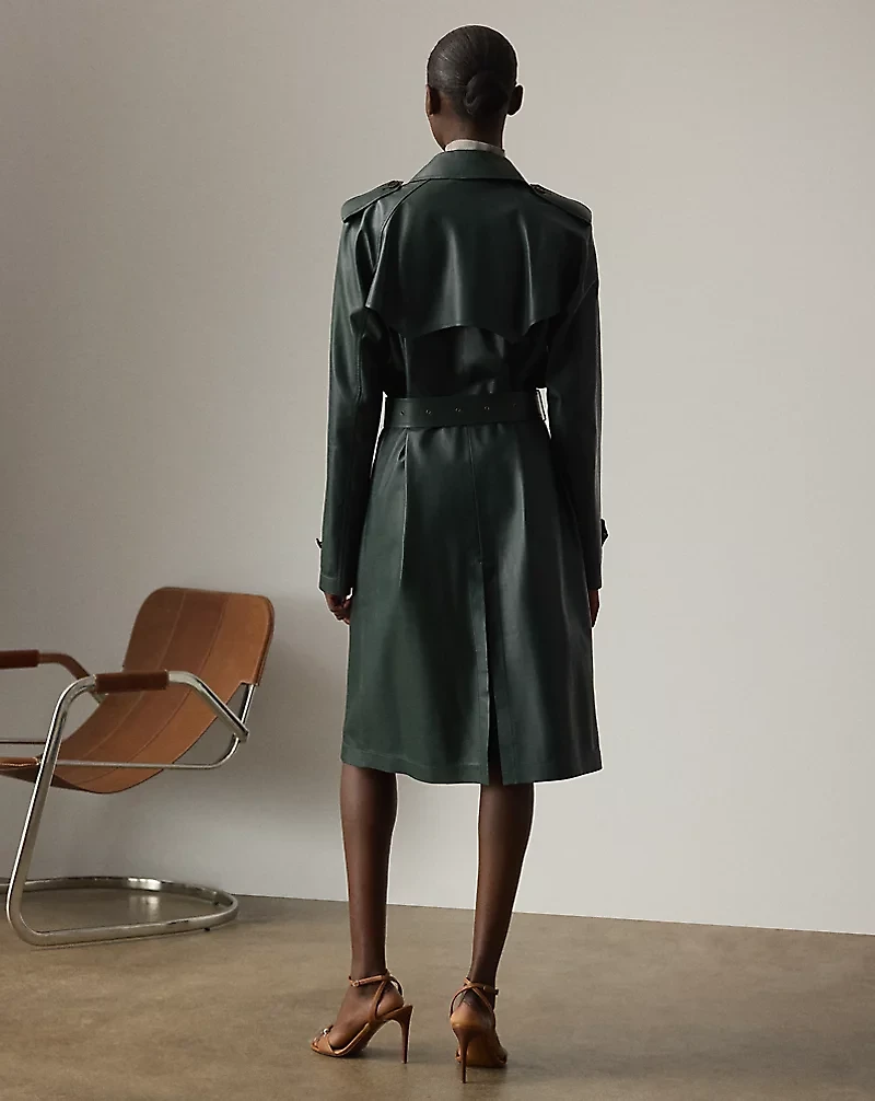 Niles Lambskin Trench Coat