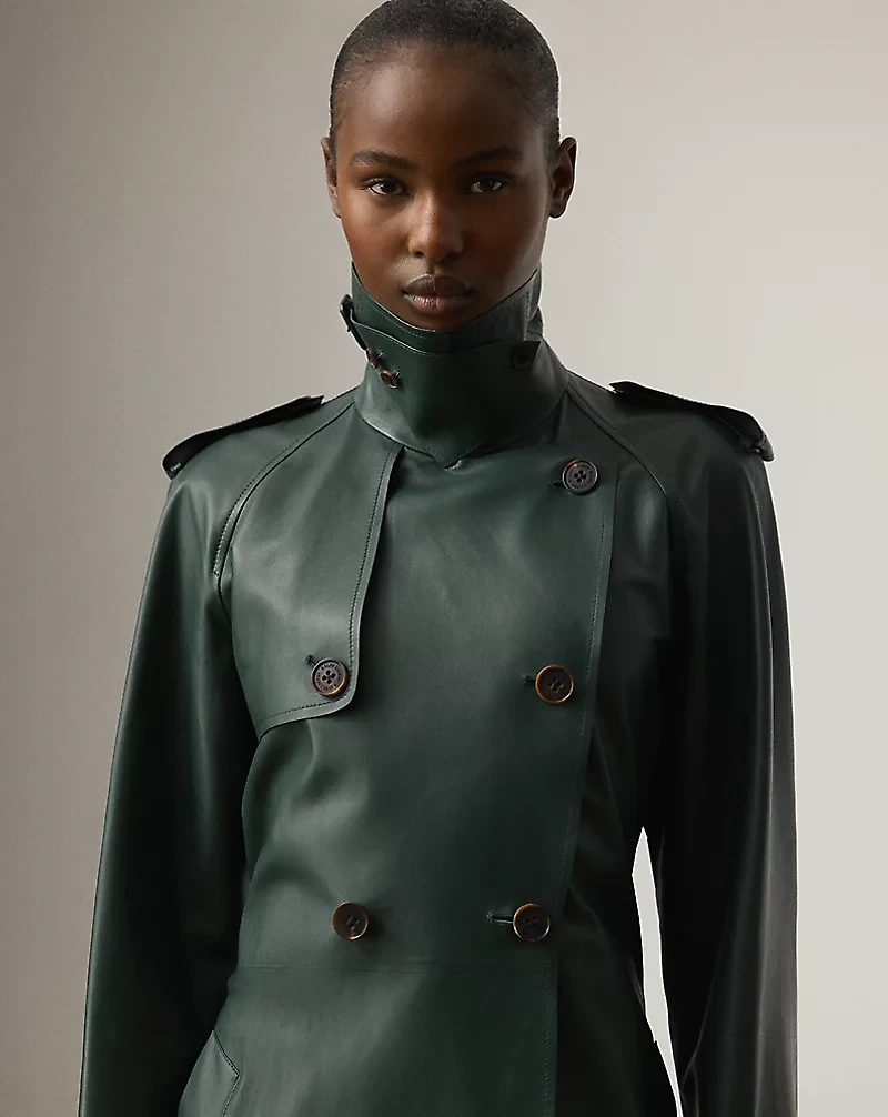 Niles Lambskin Trench Coat