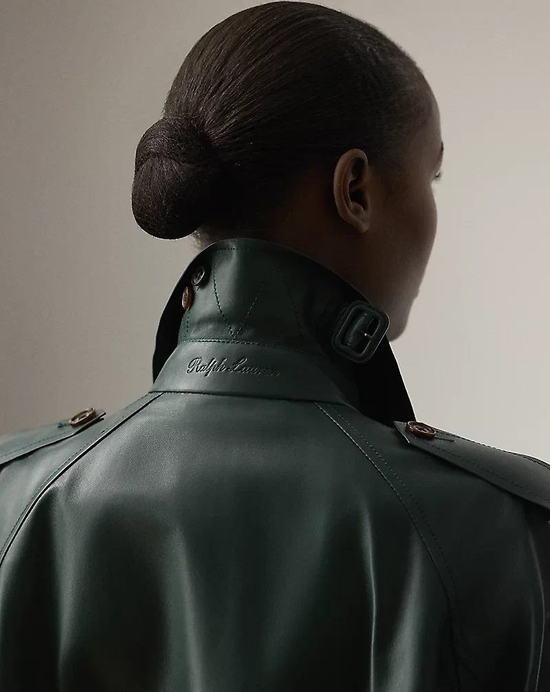 Niles Lambskin Trench Coat