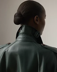 Niles Lambskin Trench Coat
