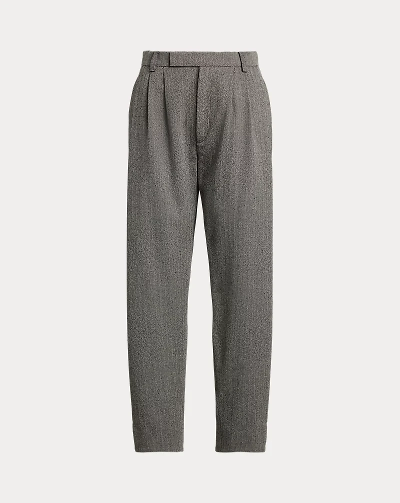 Jeanne Wool-Blend Herringbone Pant