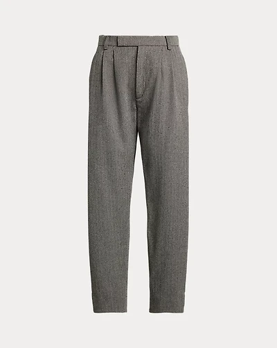 Jeanne Wool-Blend Herringbone Pant