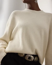 Embellished Cashmere Crewneck Sweater