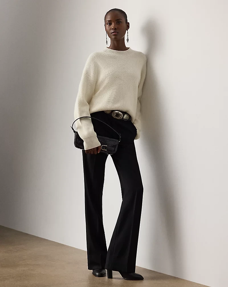 Embellished Cashmere Crewneck Sweater
