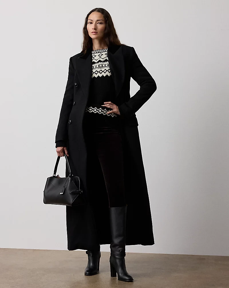Cashmere Jacquard Boatneck Sweater