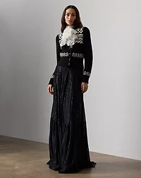 Cashmere Jacquard Cardigan