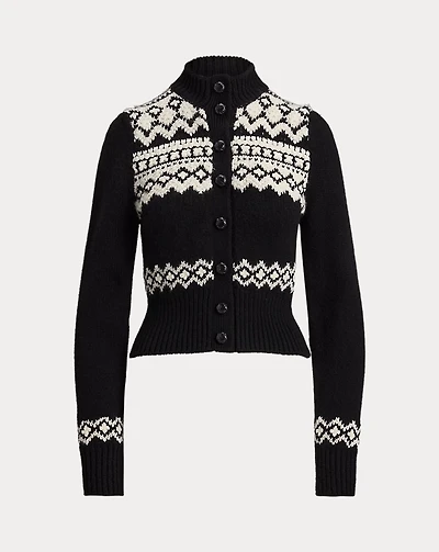 Cashmere Jacquard Cardigan