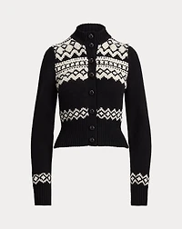 Cashmere Jacquard Cardigan