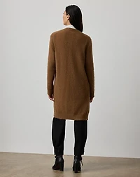 Cashmere-Alpaca Long Cardigan