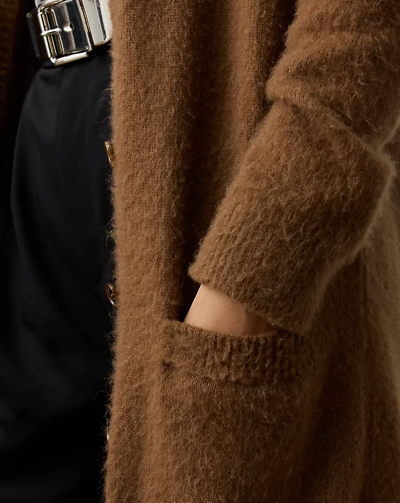 Cashmere-Alpaca Long Cardigan