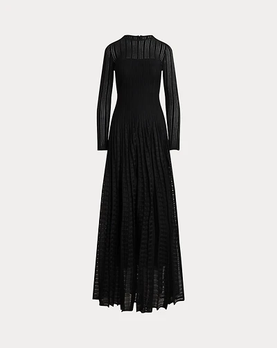 Judith Silk-Blend Sweater Evening Dress