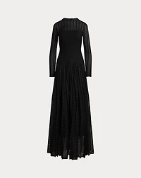 Judith Silk-Blend Sweater Evening Dress