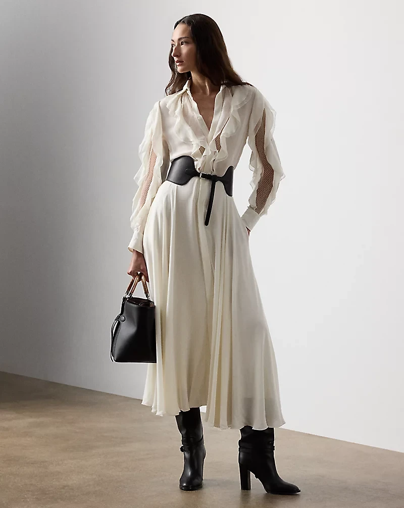 Melony Silk Georgette Day Dress