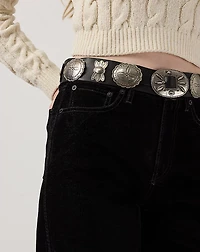Mae Flocked Wide-Leg Jean