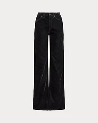 Mae Flocked Wide-Leg Jean