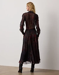 Melony Floral Crinkle Chiffon Day Dress