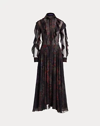 Melony Floral Crinkle Chiffon Day Dress