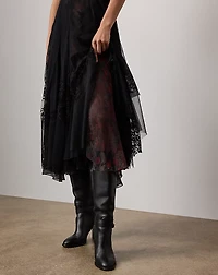 Quinn Embroidered Tulle Cocktail Dress