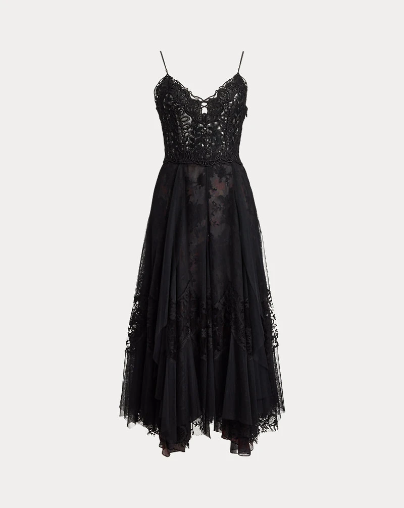Quinn Embroidered Tulle Cocktail Dress