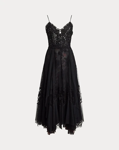 Quinn Embroidered Tulle Cocktail Dress