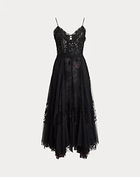 Quinn Embroidered Tulle Cocktail Dress