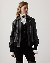Coale Lambskin Bomber Jacket