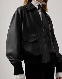 Coale Lambskin Bomber Jacket