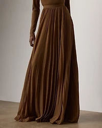 Marsha Pleated Chiffon Maxiskirt