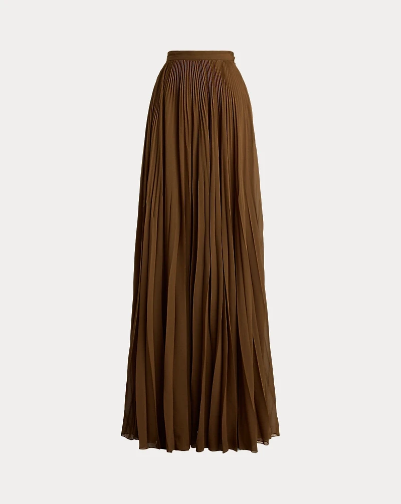 Marsha Pleated Chiffon Maxiskirt