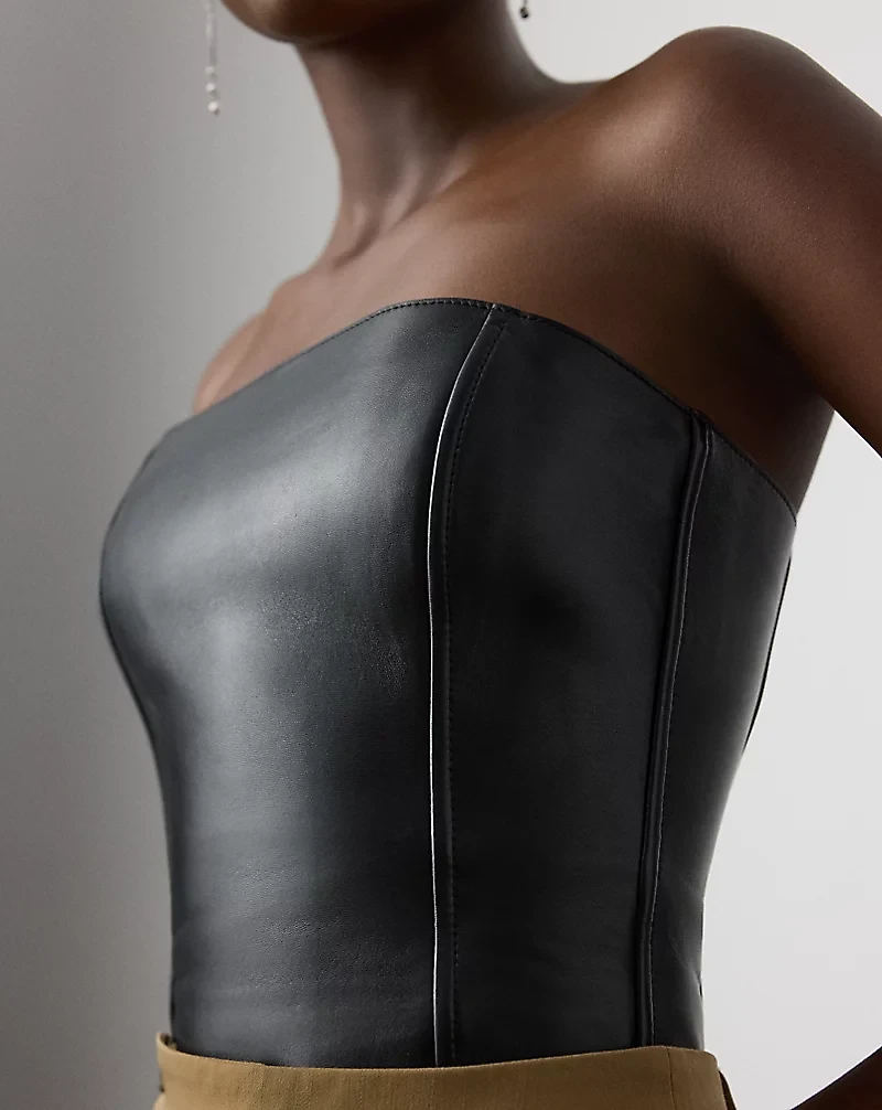 Gwyneth Lambskin Bustier