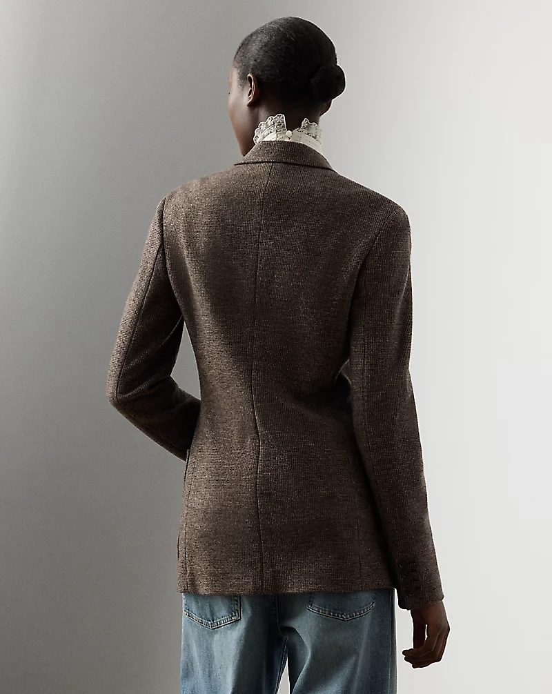 Hailey Tick-Weave Wool Jacket