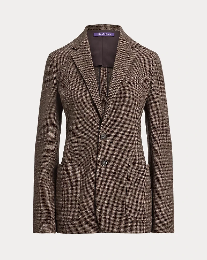 Hailey Tick-Weave Wool Jacket