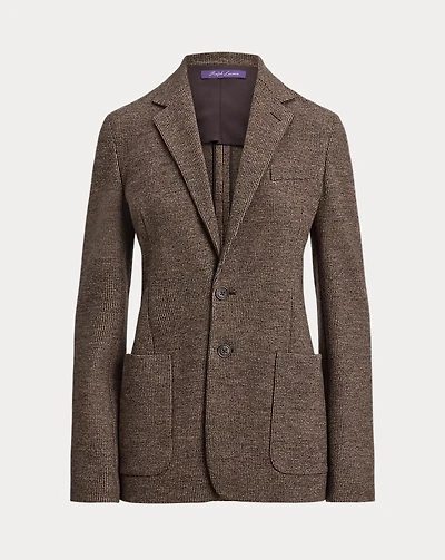 Hailey Tick-Weave Wool Jacket
