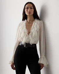 Kensley Cotton-Silk Voile Blouse